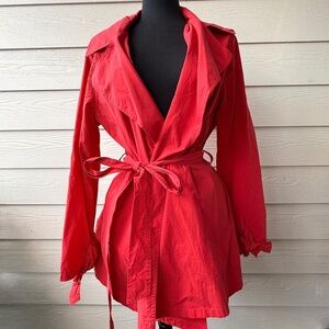 Forever 21 |‎ Red Trench Coat | Size 2XL | NWT